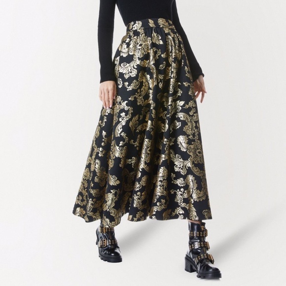 Alice + Olivia Dresses & Skirts - ALICE + OLIVIA Earla metallic jacquard midi skirt US4